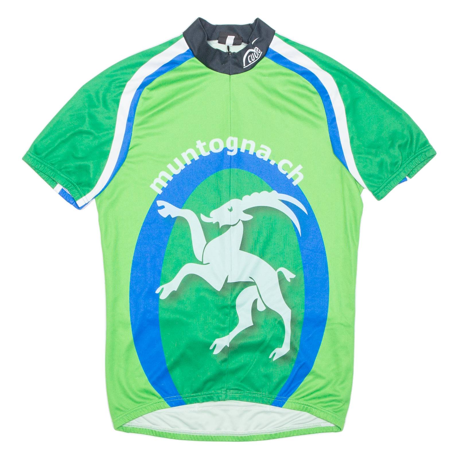 Cycling Mens Jersey Green 1/2 Zip M