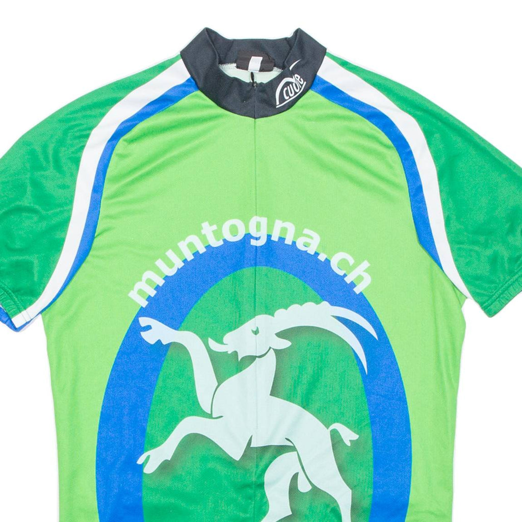 Cycling Mens Jersey Green 1/2 Zip M