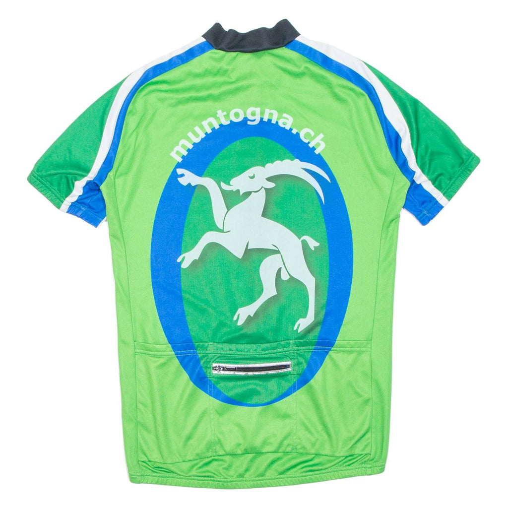 Cycling Mens Jersey Green 1/2 Zip M