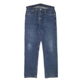 LEVI'S Mens Regular Fit Blue Denim Jeans W34 L32 Classic Cotton Blend Zip