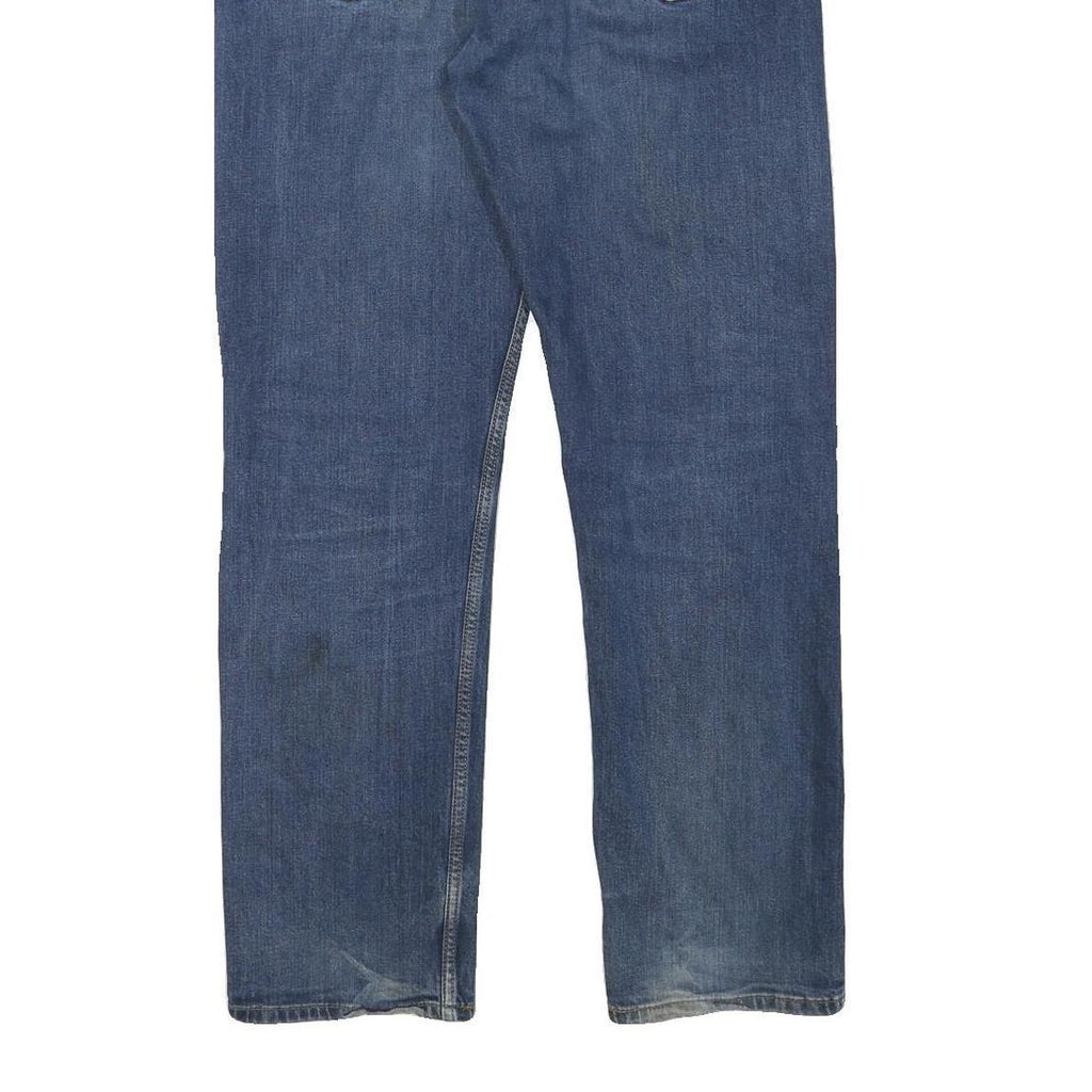 LEVI'S Mens Regular Fit Blue Denim Jeans W34 L32 Classic Cotton Blend Zip