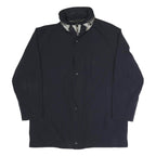 PIERRE CARDIN Mens Navy Blue Classic Jacket XL Polyester Blend Zip Plain