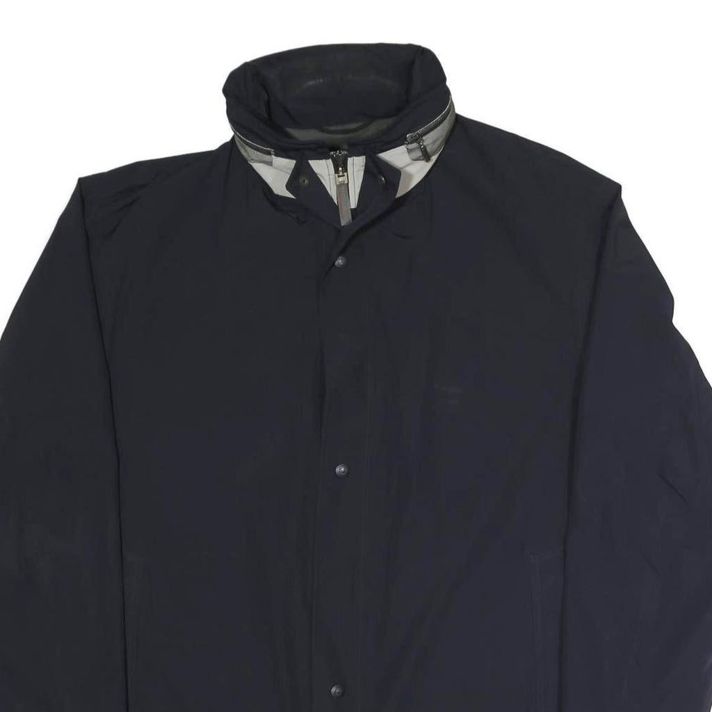 PIERRE CARDIN Mens Navy Blue Classic Jacket XL Polyester Blend Zip Plain