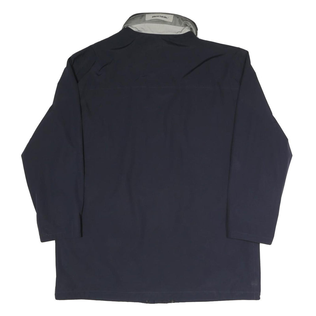 PIERRE CARDIN Mens Navy Blue Classic Jacket XL Polyester Blend Zip Plain