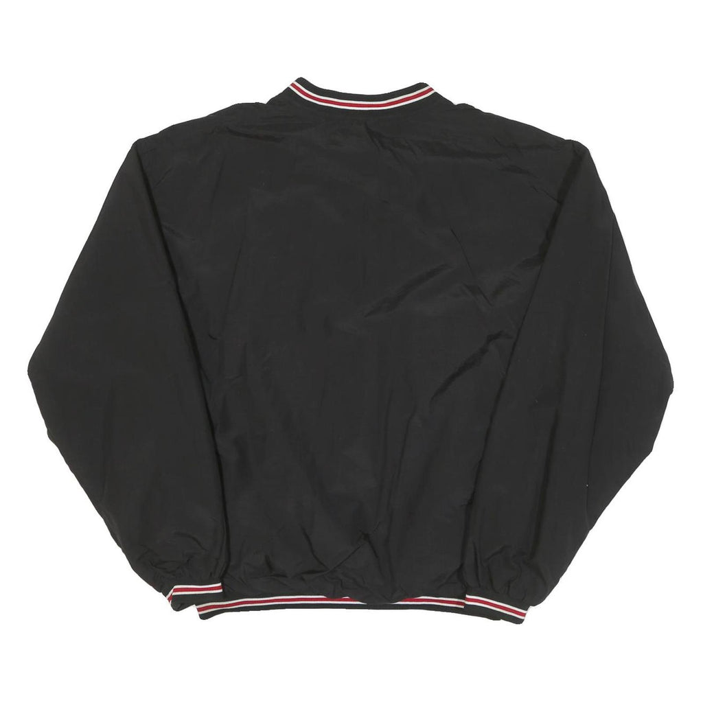 RAWLINGS Mens Black Polyester Blend Classic Jacket XL Plain Athletic Lightweight
