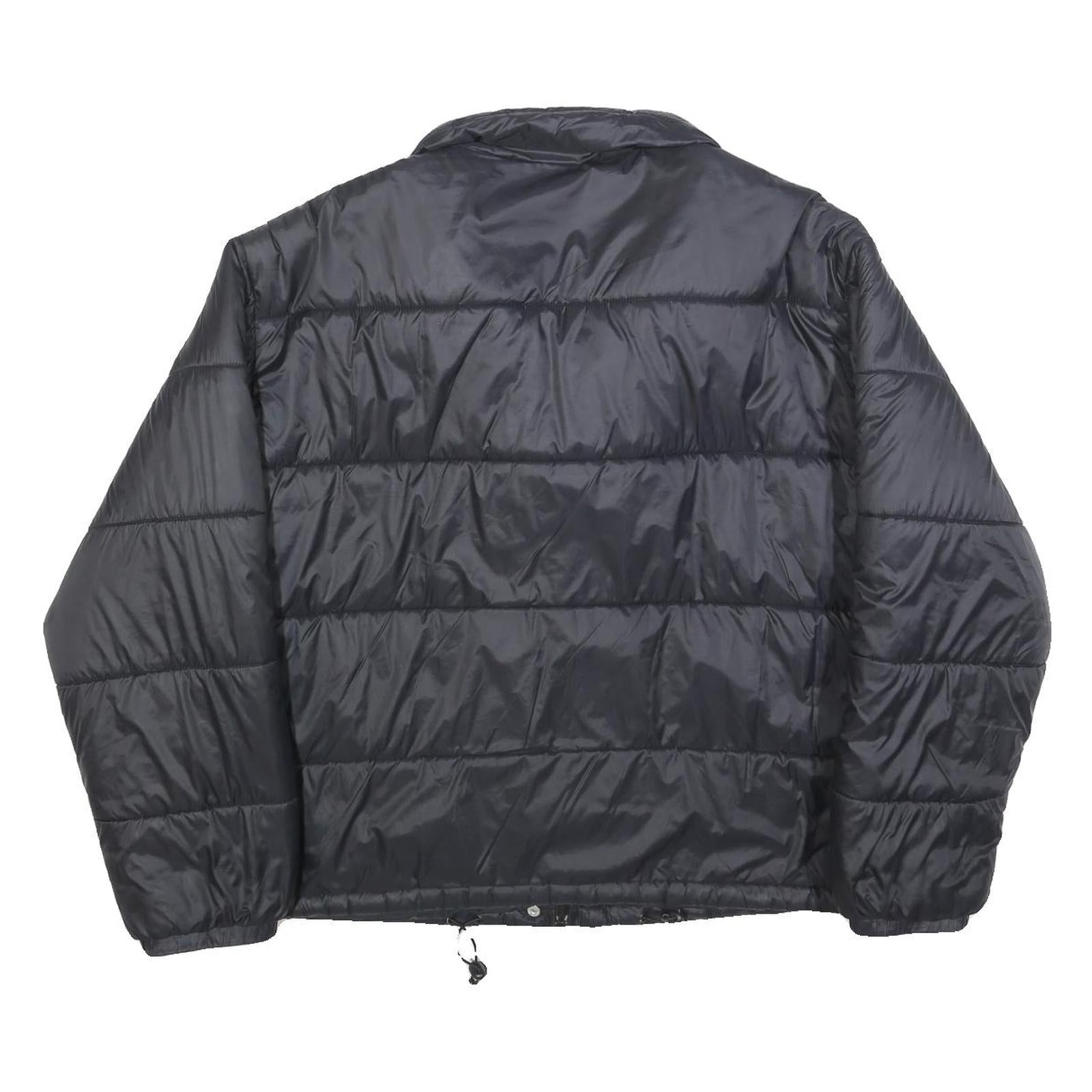 FILA Womens Black Jacket L Polyester Blend Quilted Puffer Zip Closure Casual