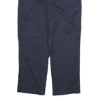 DICKIES Mens Cotton Blend Navy Blue Regular Fit Straight Leg Trousers W36 L29