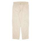 KICKERS Cargo Womens Trousers Beige Regular Tapered W30 L28
