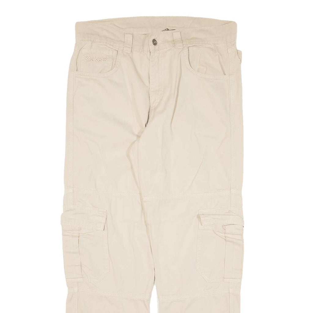 KICKERS Cargo Womens Trousers Beige Regular Tapered W30 L28