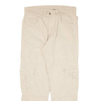KICKERS Cargo Womens Trousers Beige Regular Tapered W30 L28
