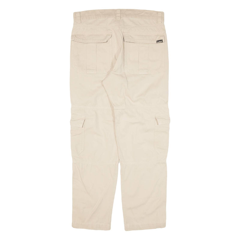 KICKERS Cargo Womens Trousers Beige Regular Tapered W30 L28