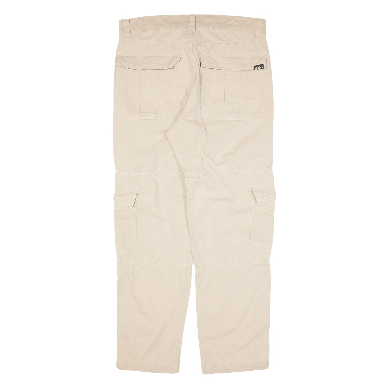 KICKERS Cargo Womens Trousers Beige Regular Tapered W30 L28