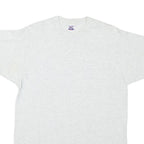 BVD Mens White Plain T-Shirt L Short Sleeve Crew Neck Cotton Blend