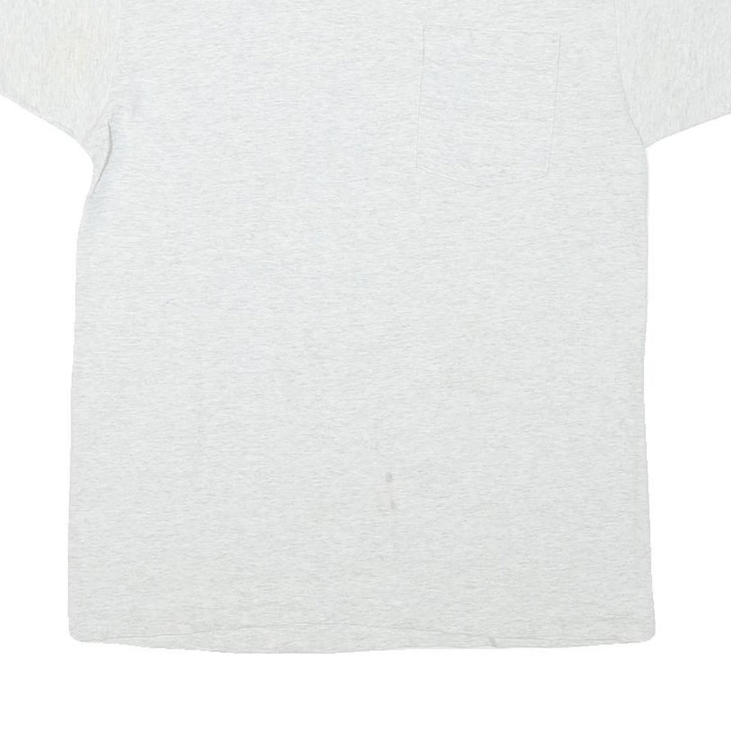 BVD Mens White Plain T-Shirt L Short Sleeve Crew Neck Cotton Blend
