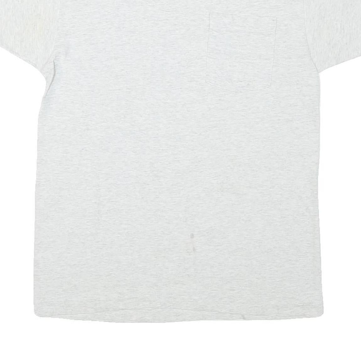 BVD Mens White Plain T-Shirt L Short Sleeve Crew Neck Cotton Blend