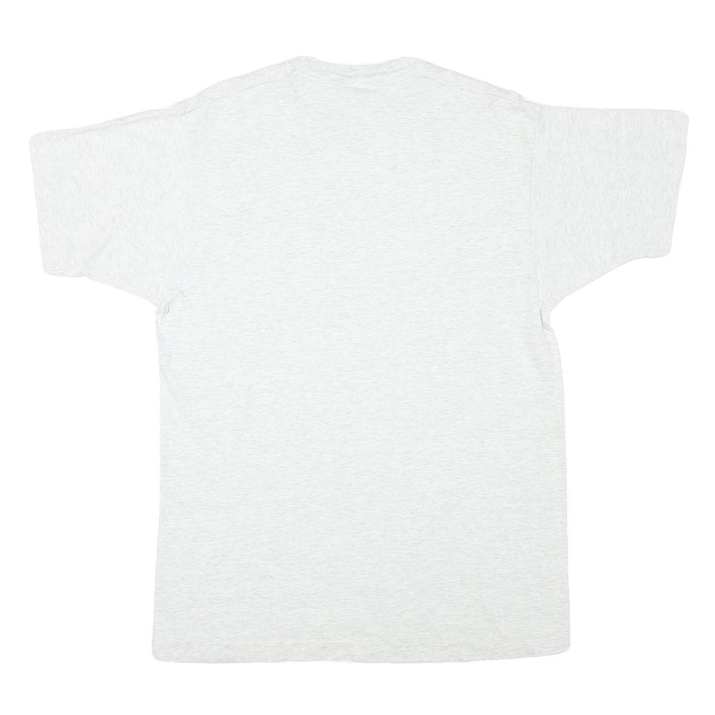 BVD Mens White Plain T-Shirt L Short Sleeve Crew Neck Cotton Blend