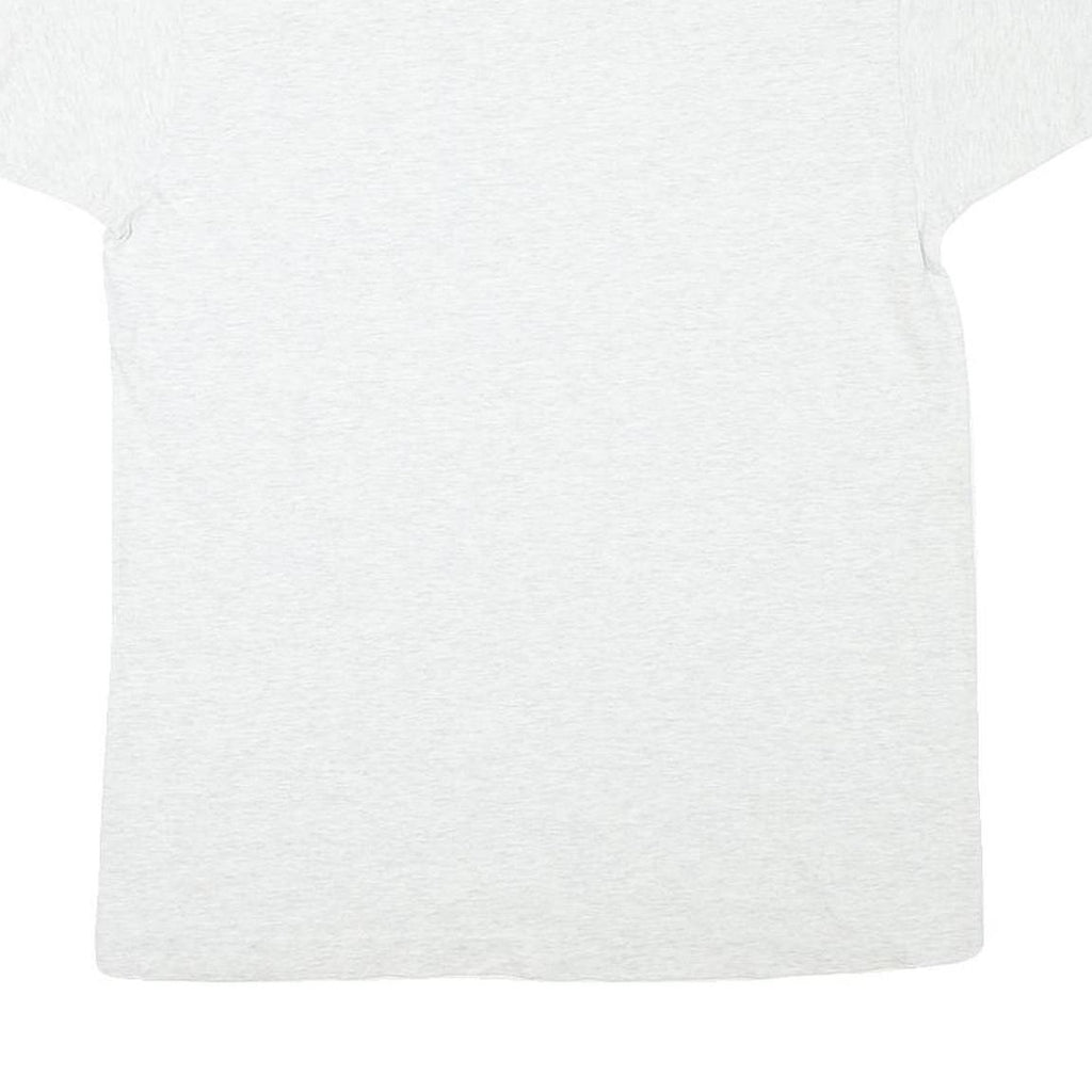 BVD Mens White Plain T-Shirt L Short Sleeve Crew Neck Cotton Blend