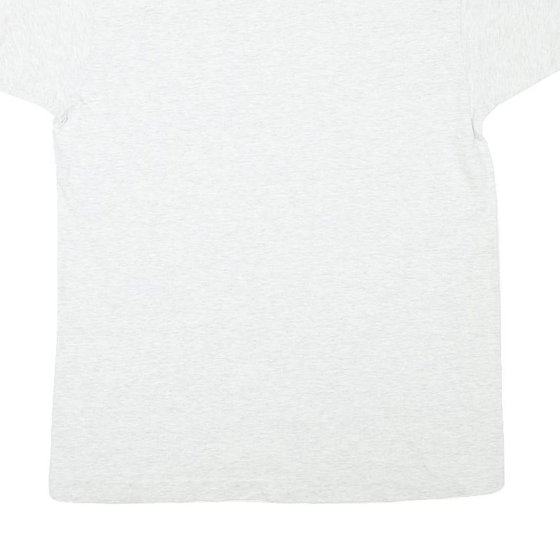 BVD Mens White Plain T-Shirt L Short Sleeve Crew Neck Cotton Blend