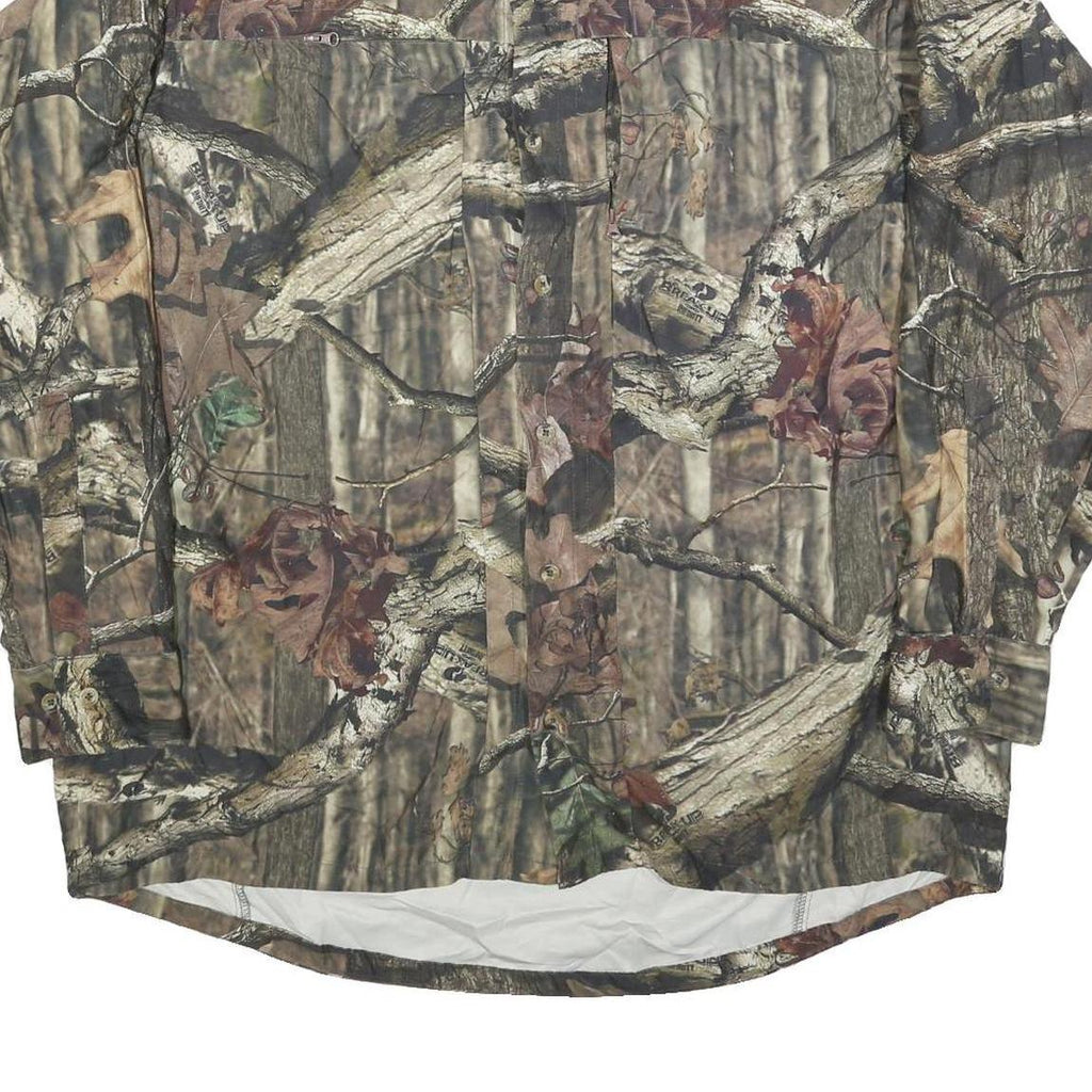 RED HEAD Mens Brown & Green Camouflage Shirt XL Polyester Blend Outdoor Hunting