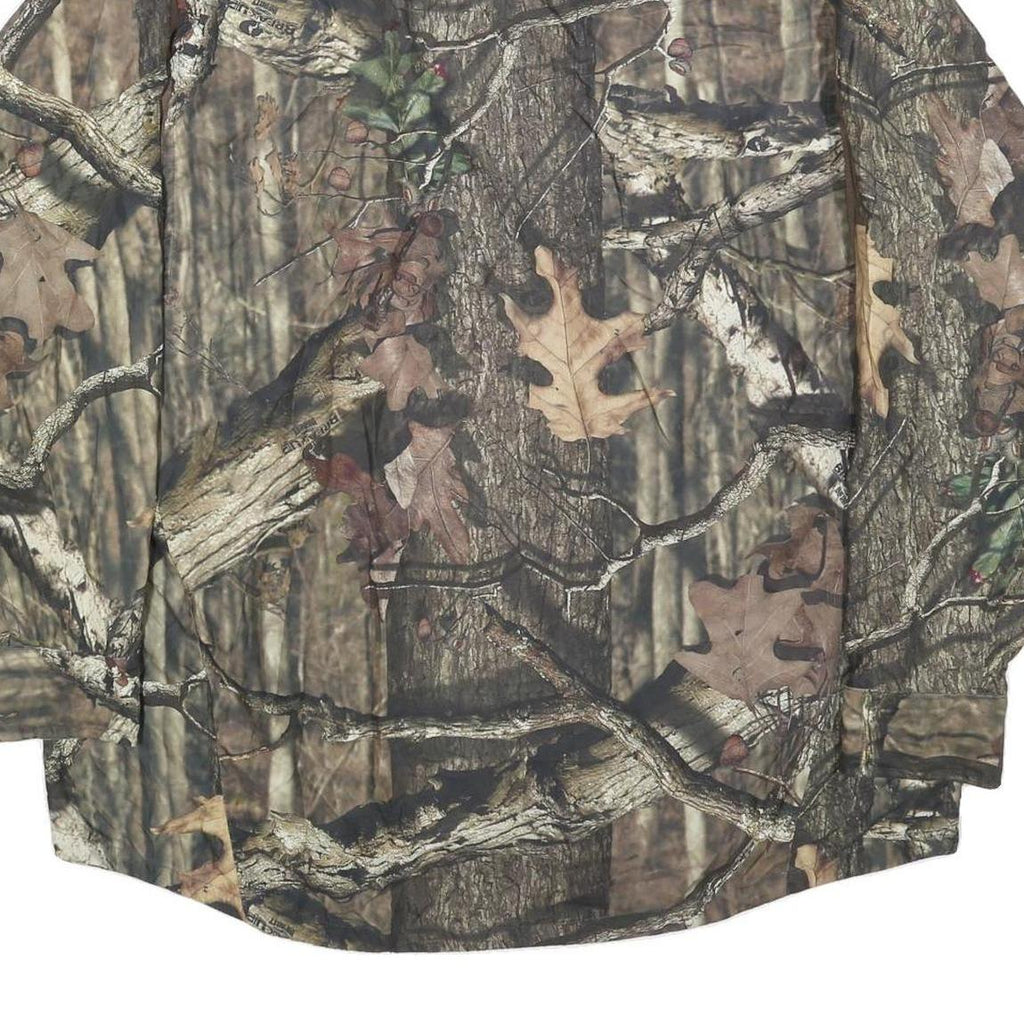 RED HEAD Mens Brown & Green Camouflage Shirt XL Polyester Blend Outdoor Hunting