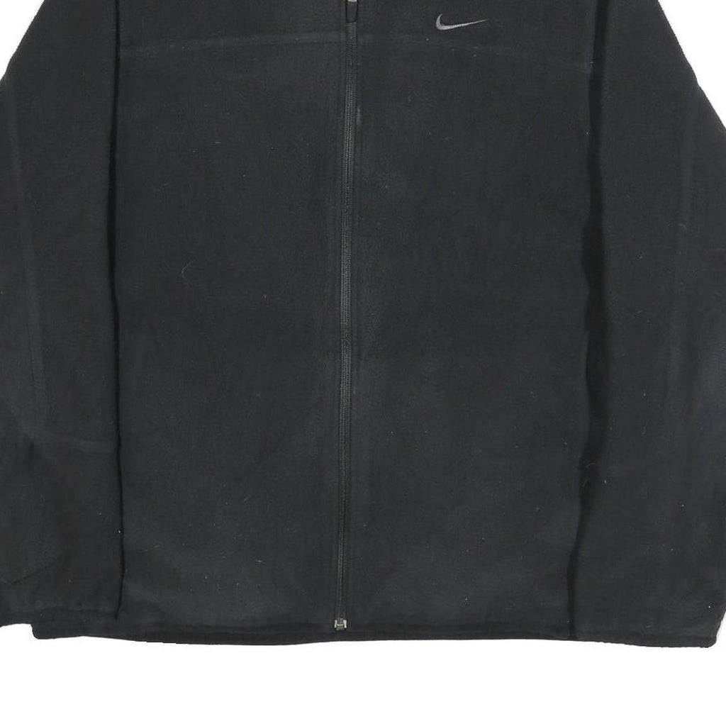 NIKE Mens Black & Dark Grey Reversible Zip Jacket XL Polyamide Plain Casual