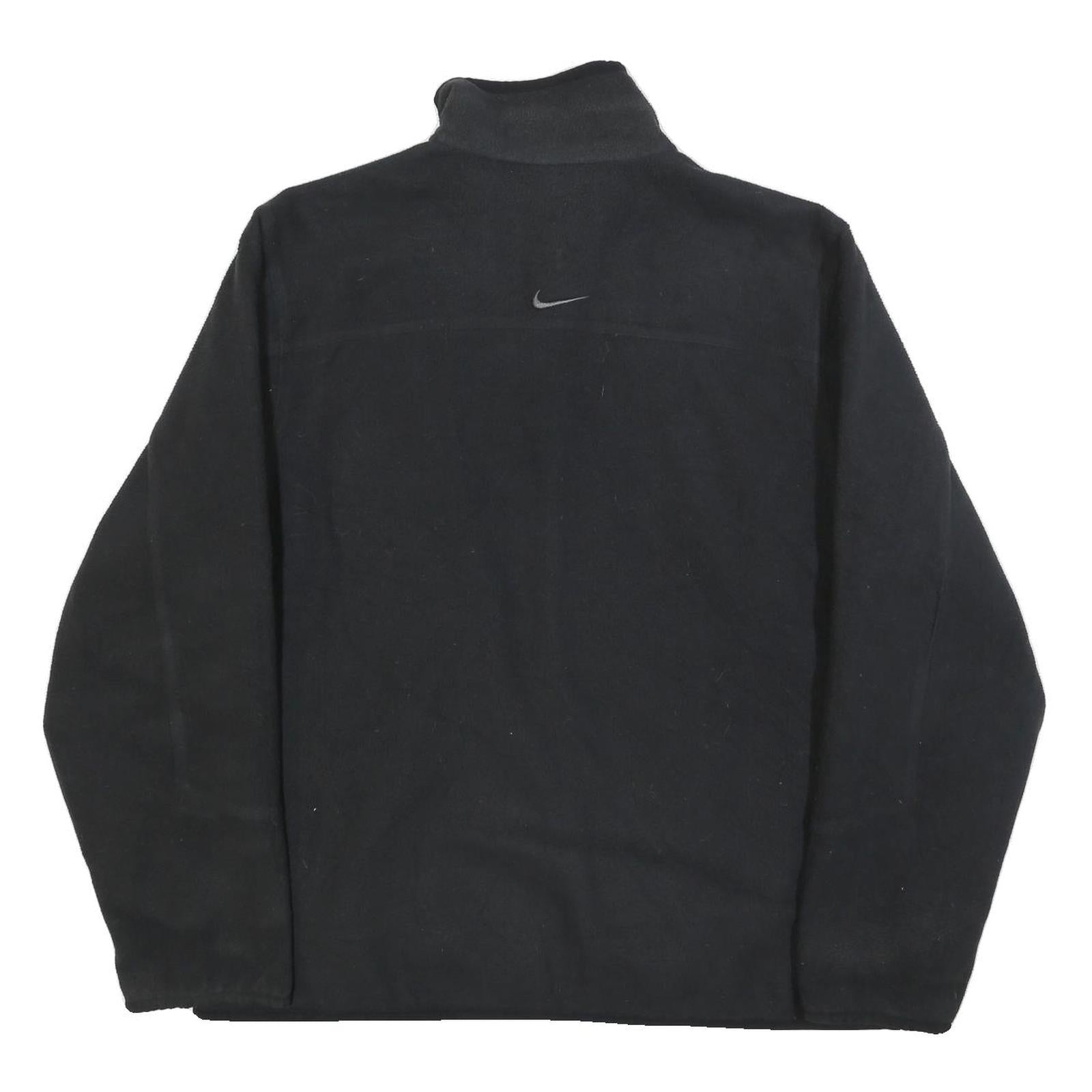 NIKE Mens Black & Dark Grey Reversible Zip Jacket XL Polyamide Plain Casual