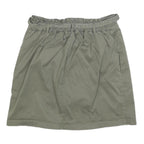 REITMANS Womens Green Cotton Blend Wrap Skirt Short Button Detail Size M