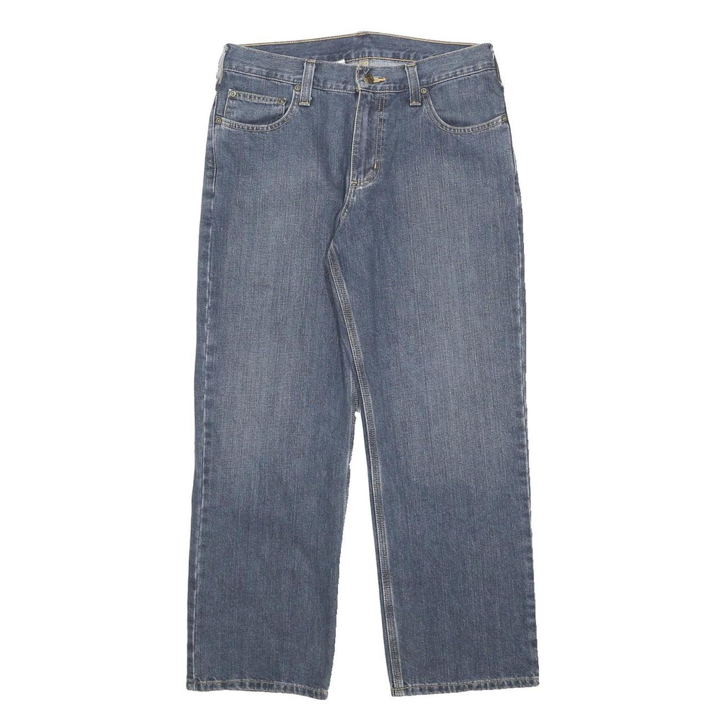 CARHARTT Mens Jeans Blue Relaxed Straight Denim Medium W31 L28 Workwear