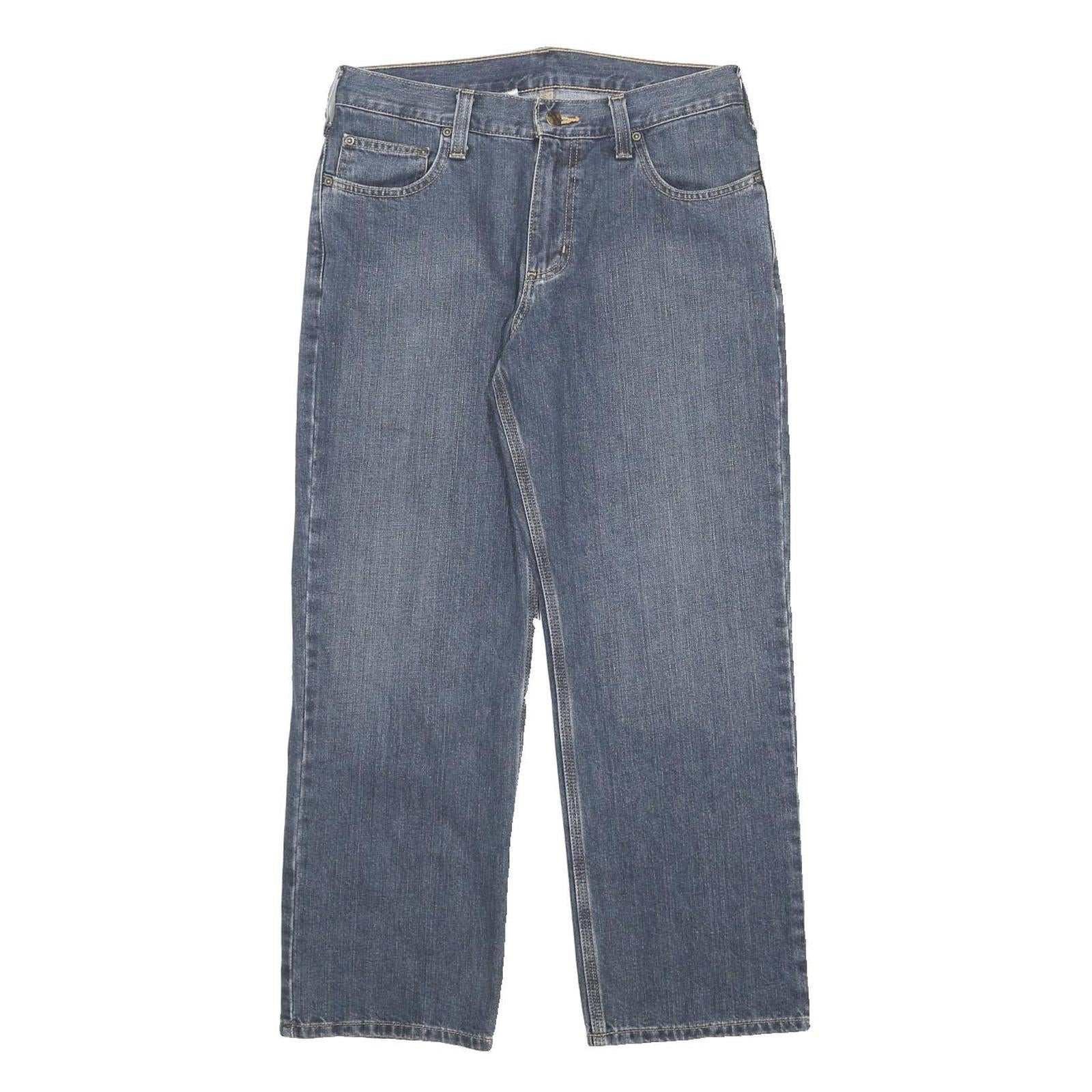 CARHARTT Mens Jeans Blue Relaxed Straight Denim Medium W31 L28 Workwear