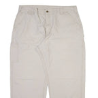 CARHARTT Carpenter Mens Trousers Grey Relaxed Straight W40 L30