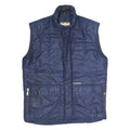 MCGREGOR Mens Navy Blue Polyester Blend Quilted Jacket M Zip Pockets