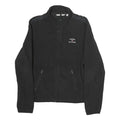 TOMMY HILFIGER Mens Black Zip Jacket L Polyester Plain Casual Lightweight