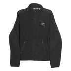 TOMMY HILFIGER Mens Black Zip Jacket L Polyester Plain Casual Lightweight