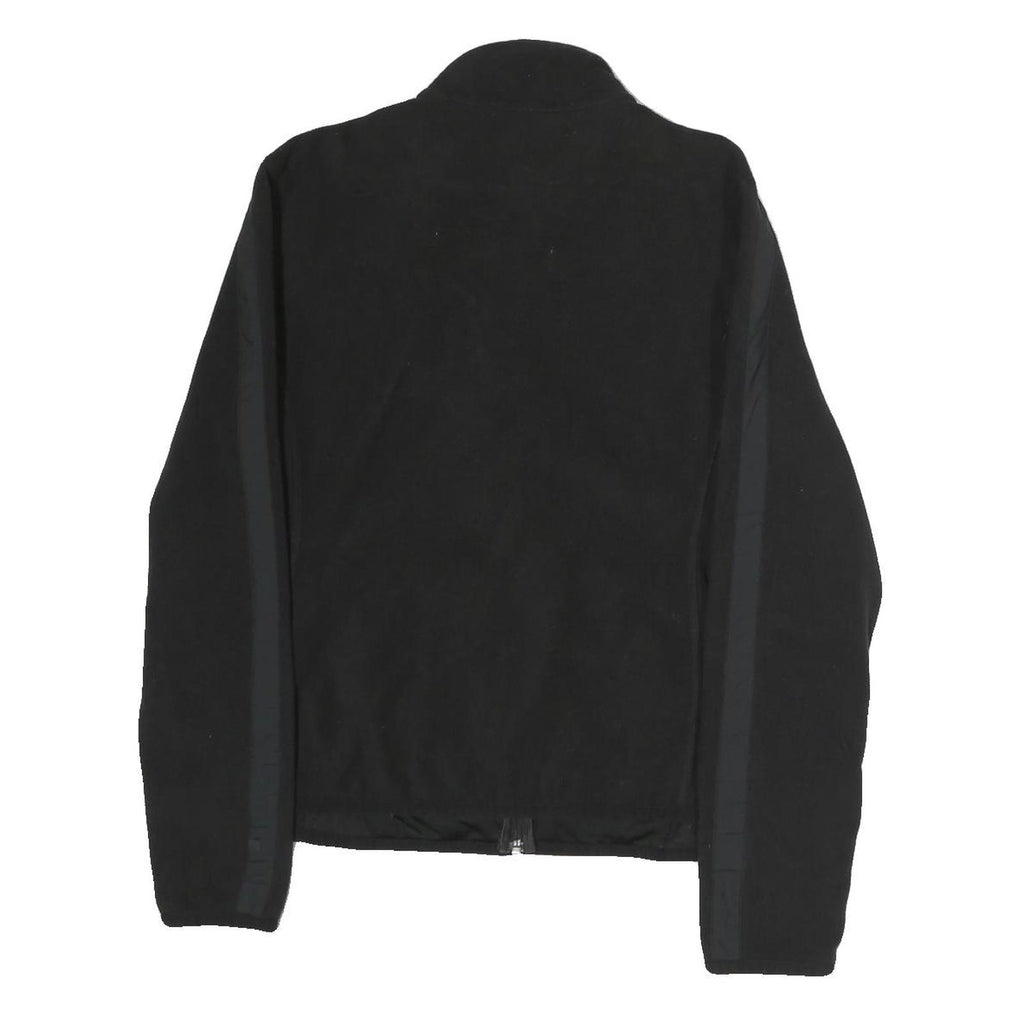 TOMMY HILFIGER Mens Black Zip Jacket L Polyester Plain Casual Lightweight