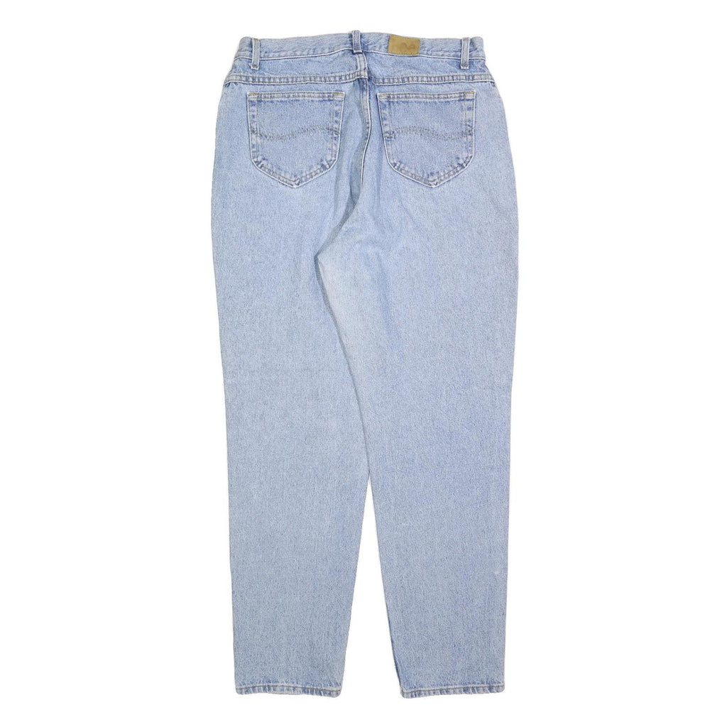 LEE Mens Jeans Blue Regular Straight Denim Light Wash W32 L30 Classic Cotton