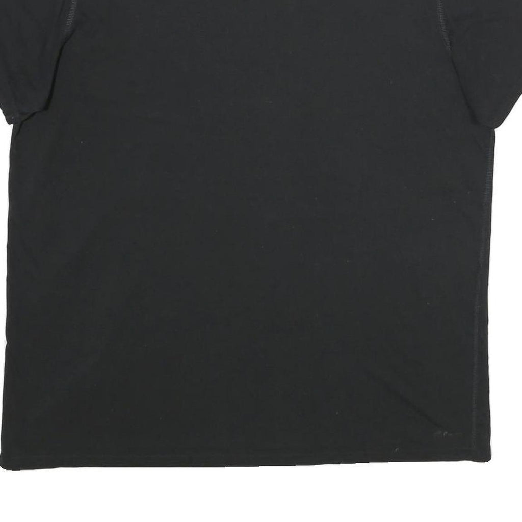 ADIDAS Mens Black V-Neck T-Shirt XL Polyester Athletic Casual Sportswear