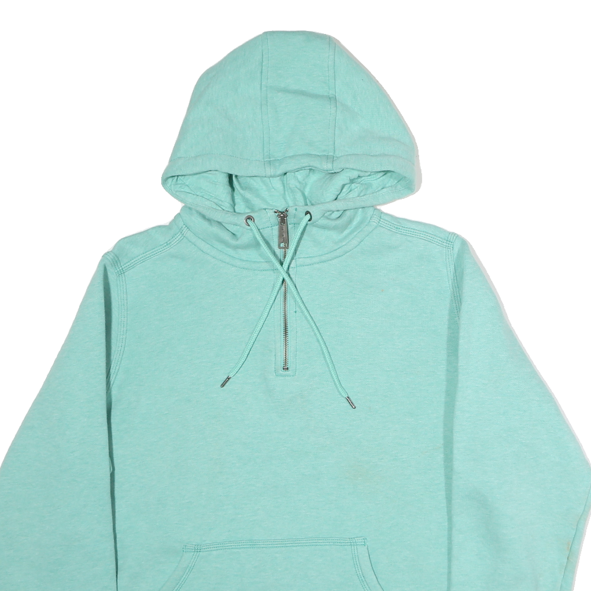 CARHARTT Womens Blue Pullover Hoodie XL Cotton ¼ Zip Casual Sweatshirt