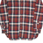 Rainforest Mens Red Black & White Check Flannel Shirt L Casual Cotton Blend