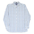 TOMMY HILFIGER Mens Blue & White Checked Shirt XL Cotton Button Down Casual
