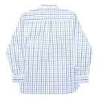 TOMMY HILFIGER Mens Blue & White Checked Shirt XL Cotton Button Down Casual