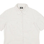 BOGNER Womens Shirt White Striped L