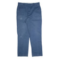 DICKIES Workwear Mens Trousers Blue Regular Straight W38 L34