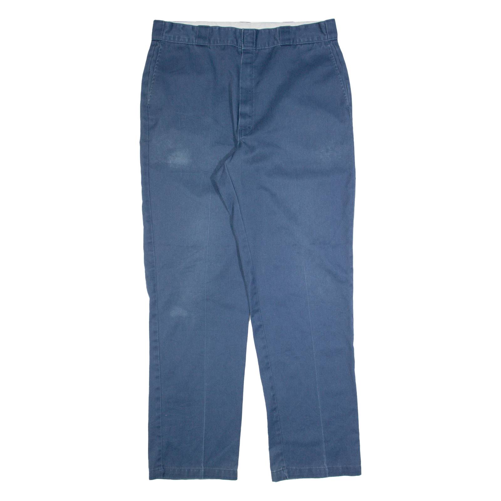 DICKIES Workwear Mens Trousers Blue Regular Straight W38 L34