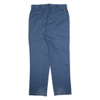 DICKIES Workwear Mens Trousers Blue Regular Straight W38 L34