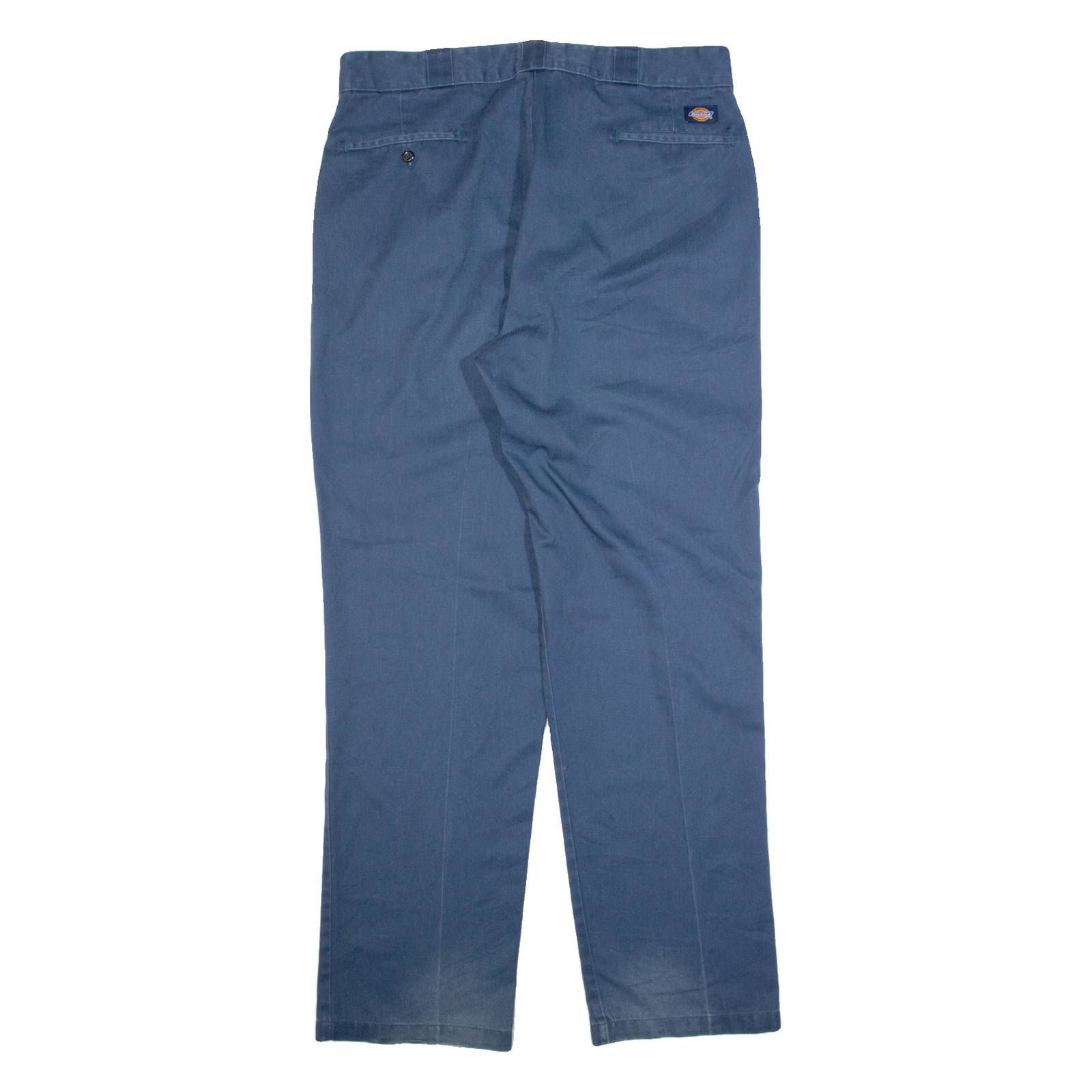 DICKIES Workwear Mens Trousers Blue Regular Straight W38 L34