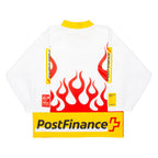SWISS ICE HOCKEY Postfinance Trophy Mens Jersey Red 3/4 Sleeve V-Neck S
