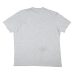 ADIDAS Mens Grey Plain Cotton Blend T-Shirt L Short Sleeve Crew Neck Casual Top