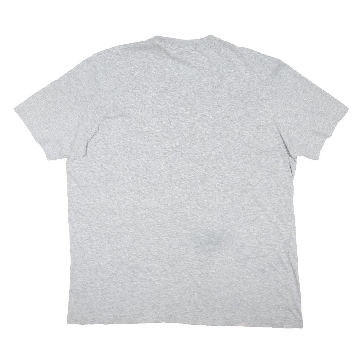 ADIDAS Mens Grey Plain Cotton Blend T-Shirt L Short Sleeve Crew Neck Casual Top