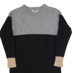 MADEWELL Womens Jumper Dress Black Knit Long Sleeve Knee Length S