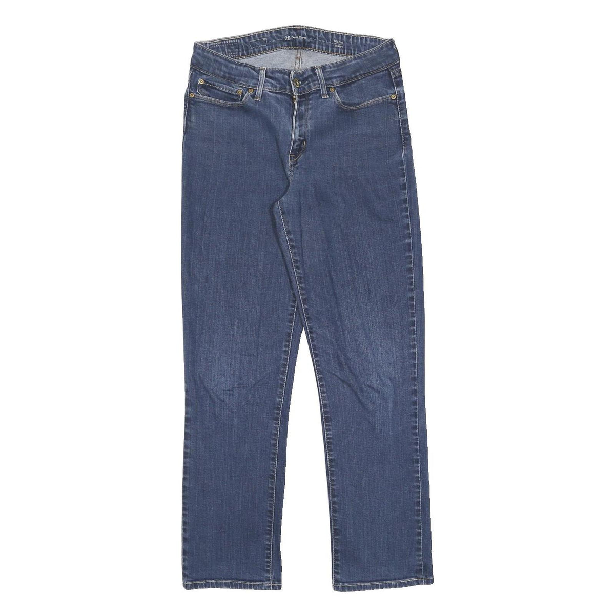 LEVI'S Womens Regular Blue Denim Jeans W28 L30 Zip Classic Stylish